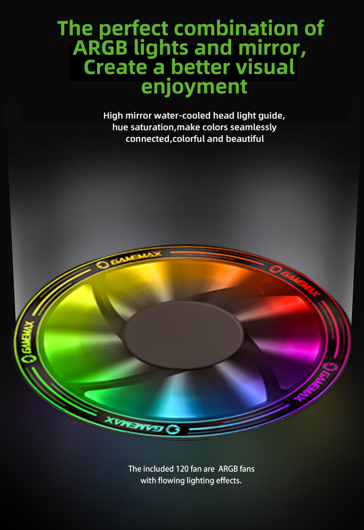 Gamemax Icechill-240-Rainbow all- in-one Liquid cooler